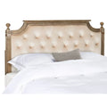 SAFAVIEH Desiderata Rustic Wood Upholstered Headboard