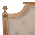 SAFAVIEH Desiderata Rustic Wood Upholstered Headboard