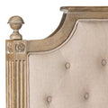 SAFAVIEH Desiderata Rustic Wood Upholstered Headboard