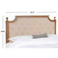 SAFAVIEH Desiderata Rustic Wood Upholstered Headboard