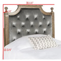SAFAVIEH Desiderata Rustic Wood Upholstered Headboard
