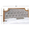 SAFAVIEH Desiderata Rustic Wood Upholstered Headboard