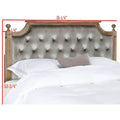 SAFAVIEH Desiderata Rustic Wood Upholstered Headboard