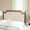 SAFAVIEH Desiderata Rustic Wood Upholstered Headboard