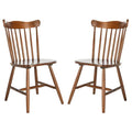 Set of 2 SAFAVIEH Margretta Spindleback Windsor Dining Chairs - Dimensions: 17" W x 19" L x 34" H