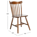 Set of 2 SAFAVIEH Margretta Spindleback Windsor Dining Chairs - Dimensions: 17" W x 19" L x 34" H