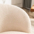 Modern Swivel Barrel Chair with 360-Degree Rotation - Single Fabric Accent Chair