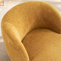 Modern Swivel Barrel Chair with 360-Degree Rotation - Single Fabric Accent Chair