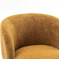 Modern Swivel Barrel Chair with 360-Degree Rotation - Single Fabric Accent Chair