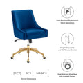 Discern Velvet Performance Office Chair