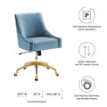 Discern Velvet Performance Office Chair