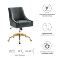 Discern Velvet Performance Office Chair