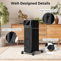 1500W Oil Filled Radiator Heater with Remote Control, Adjustable Thermostat, 24H Timer & 3 Modes, Portable Electric Space Heater for Home Office