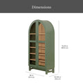 Better Homes & Gardens Juliet Arch Accent Cabinet, Black Finish