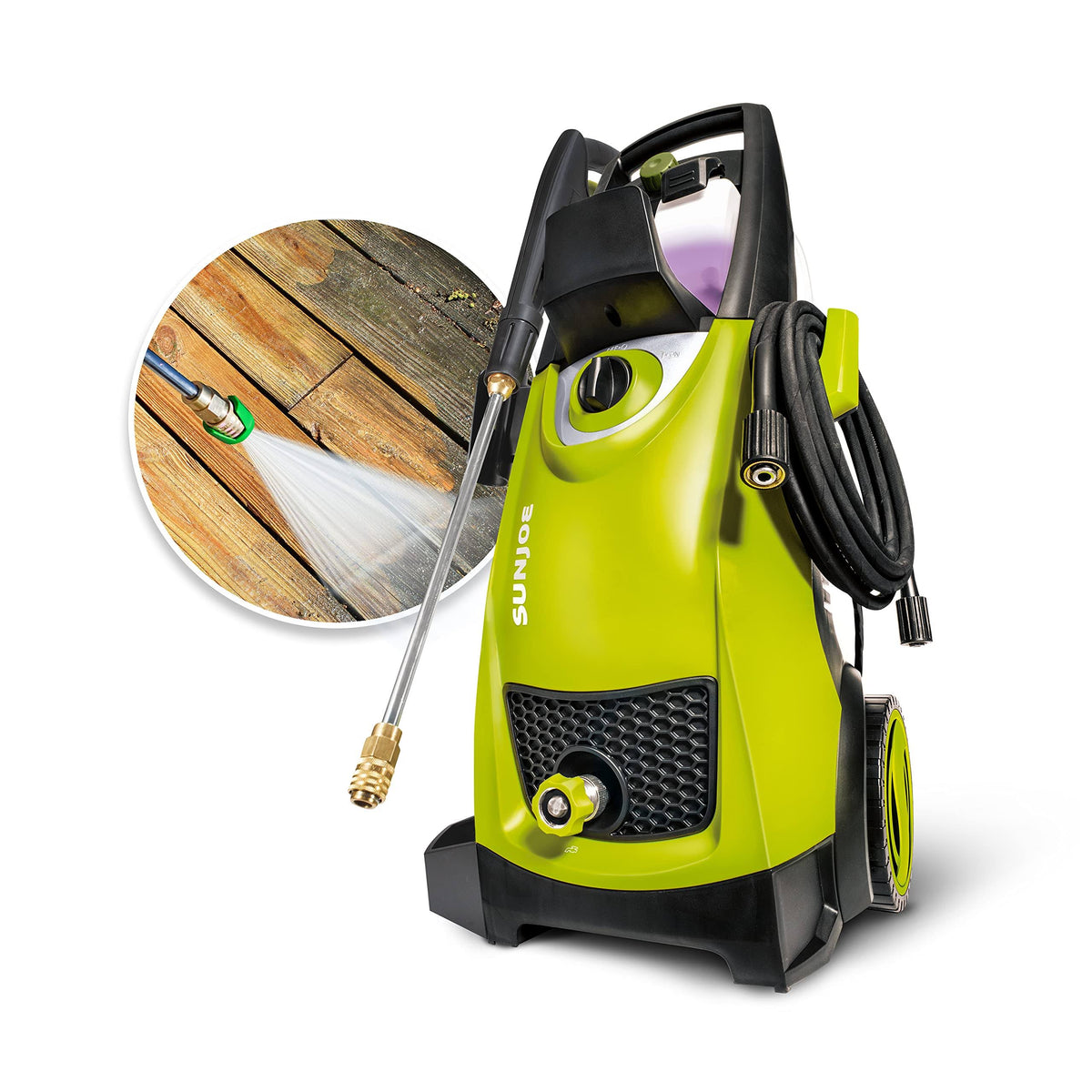 Sun Joe SPX3000 2030 Max PSI 1.76 GPM 14.5 - Amp Electric High Pressure Washer, Cleans Cars/Fences/Patios