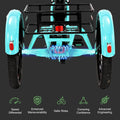 ABORON 3.0 Fat Tire Electric Trike for Senior Foldable E - Bike, 500W Motorized Tricycle Adult 20" Folding 3 Wheel Electric Commute Bike Trike W/48V Battery and Storage Baskets