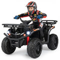 24V Kids ATV Ride On Quad, Electric 4 Wheeler Toy with 5Mph Max Speed, LED Headlights, Music, Front & Rear Storage for Boys Girls