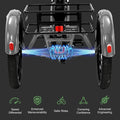 ABORON 3.0 Fat Tire Electric Trike for Senior Foldable E - Bike, 500W Motorized Tricycle Adult 20" Folding 3 Wheel Electric Commute Bike Trike W/48V Battery and Storage Baskets