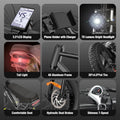 Ridstar Electric Bike for Adults, Peak 1500W 30MPH, 48V 15.6ah Electric Bicycle, Full Suspension Mountain Bike UL2849