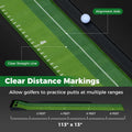 Tangkula Putting Green Indoor Golf Putting Mat 3 Putting Practice Balls Golf Training Aid for Home Office & Outdoors