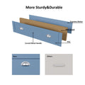 6 Drawer Dresser, Light Blue Elegant Chest of Drawers, Large Cabinet with Storage, Rustic Wood Chest of Drawers for Bedroom, Living Room, Hallway