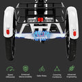 ABORON 3.0 Fat Tire Electric Trike for Senior Foldable E - Bike, 500W Motorized Tricycle Adult 20" Folding 3 Wheel Electric Commute Bike Trike W/48V Battery and Storage Baskets
