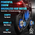 Ridstar Electric Bike for Adults, Peak 1500W 30MPH, 48V 15.6ah Electric Bicycle, Full Suspension Mountain Bike UL2849