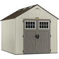 Suncast 8 x 10 ft. Metal and Resin Storage Shed. Vanilla