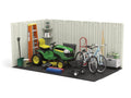 Suncast 8 x 10 ft. Metal and Resin Storage Shed. Vanilla