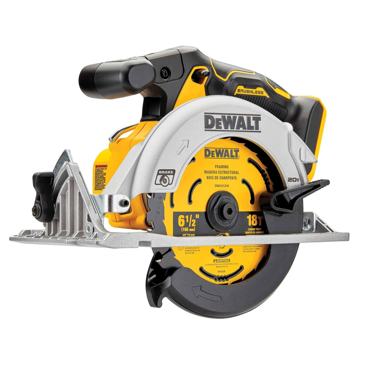 DeWalt DCS565B 20V MAX* 6 - 1/2 in. Brushless Cordless Circular Saw (Tool Only)