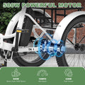 ABORON 3.0 Fat Tire Electric Trike for Senior Foldable E - Bike, 500W Motorized Tricycle Adult 20" Folding 3 Wheel Electric Commute Bike Trike W/48V Battery and Storage Baskets