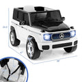 12V 4WD Kids Ride On Car, Licensed Mercedes-Benz EQG Battery Powered Electric Vehicle with Remote Control & Music