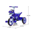 Xuanlur Kids Ride on Dinosaur Tricycle, Toddlers Kid Trike with Wide Flash Wheels, Anti - Slip Pedals, Rear Basket, Music & LED Lights, Toddler Bike Toys Gift for 3 - 6 Year Old Boys & Girls (Green)