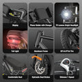 Ridstar Electric Bike for Adults Q20, 1200W 30MPH, 48V 15.6ah Electric Bicycle, 7 Speed Full Suspension Mountain Bike UL2849