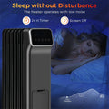 1500W Oil Filled Radiator Heater with Remote Control, Adjustable Thermostat, 24H Timer & 3 Modes, Portable Electric Space Heater for Home Office