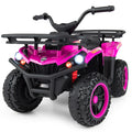 24V Kids ATV Ride On Quad, Electric 4 Wheeler Toy with 5Mph Max Speed, LED Headlights, Music, Front & Rear Storage for Boys Girls