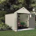 Suncast 8 x 10 ft. Metal and Resin Storage Shed. Vanilla