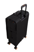 It Luggage Simultaneous 27" Softside Checked 8 Wheel Expandable Spinner Luggage, Harbour Blue